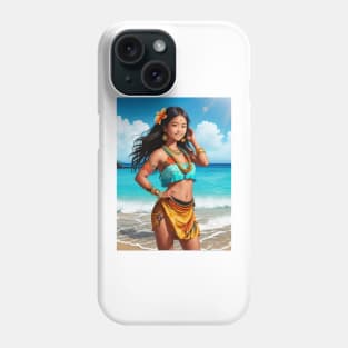 Beautiful Hawaiian Girl Phone Case