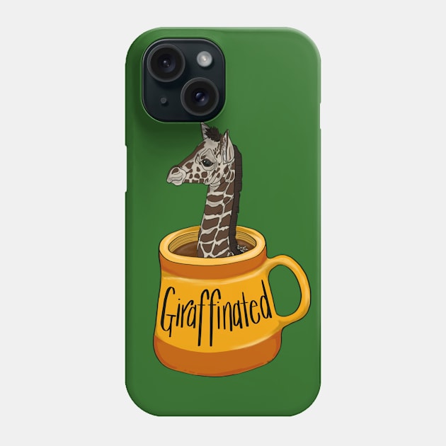 Girafinated Phone Case by BlackSheepArts