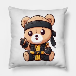 Cute Ninja Clan Bear Kawaii Pillow