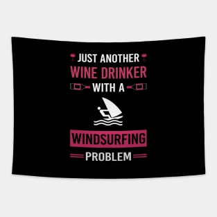 Wine Drinker Windsurfing Windsurf Windsurfer Tapestry