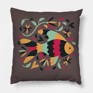 Multi Colored Fish Pillow