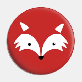 Minimal Fox Face Pin