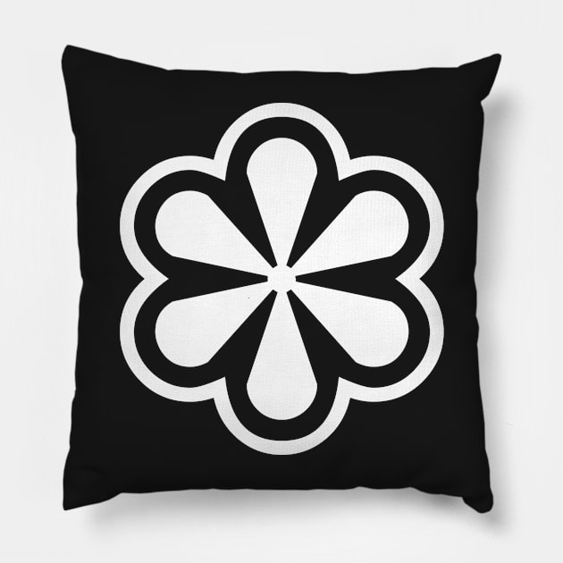 Asterisk flower pattern (request other colours) Pillow by designseventy