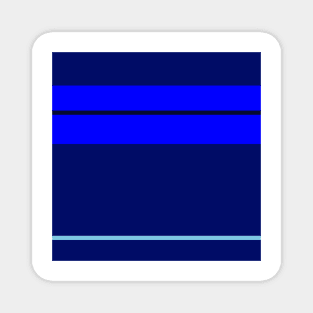A supreme joint of Sky Blue, Blue, Darkblue and Dark Navy stripes. Magnet