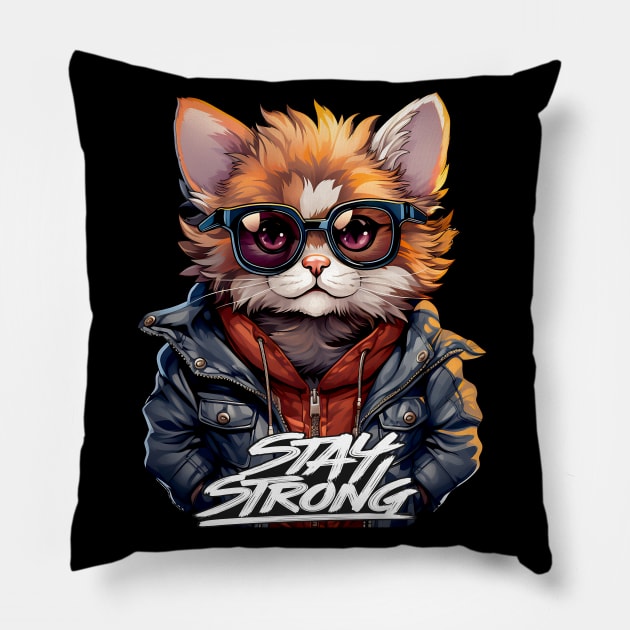 Stay Kool and Strong Pillow by FabRonics