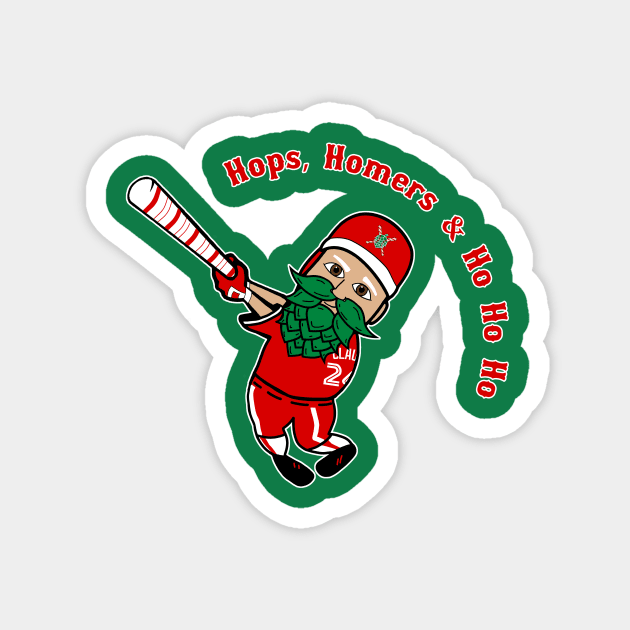 Hoppy Homer Santa Magnet by Major League Brews 