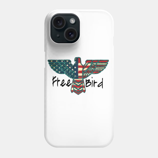 America Free Bird Phone Case by DigitalCreativeArt