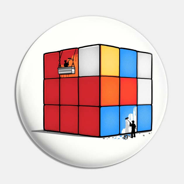 Solving the cube Pin by Naolito