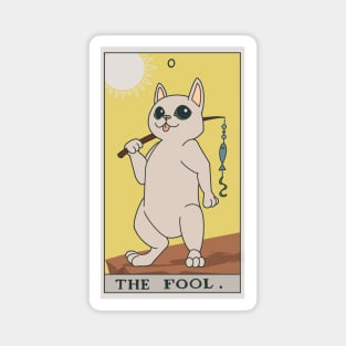 Cat Tarot Card - The Fool Magnet