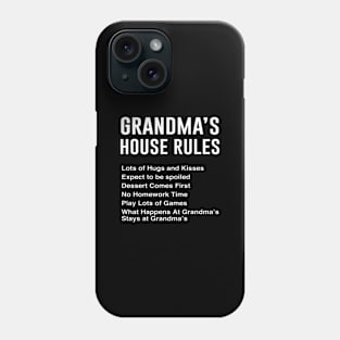 Grandma's House Rules Phone Case