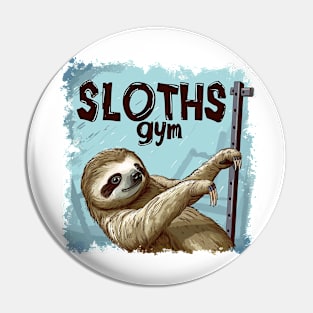 sloths gym Pin