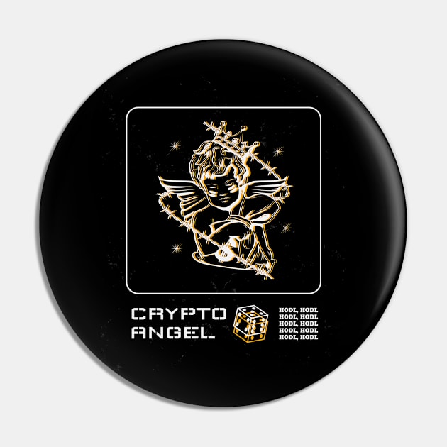 Crypto Angel Pin by NB-Art