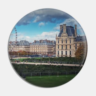 Paris ferris wheel next to Louvre Pin