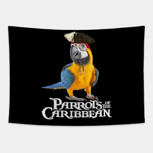 Parrots Of The Caribbean Pirates Halloween Costume Tapestry