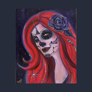 Gemma day of the dead art by Renee Lavoie T-Shirt