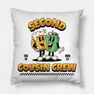 Matching Funny Second Cousin Crew Best Friends Men Women Pillow