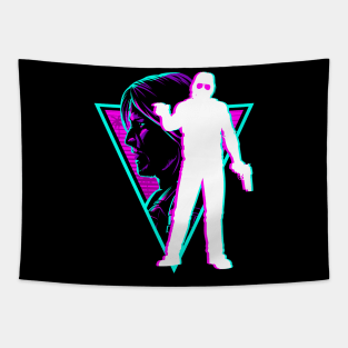 Retro CyberPunk Tapestry