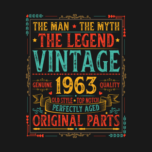 The Man The Myth The Legend Vintage 1963 T-Shirt