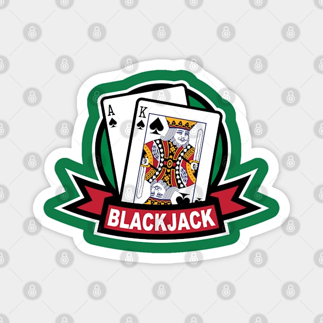 Blackjack Magnet by Fourteen21 Designs