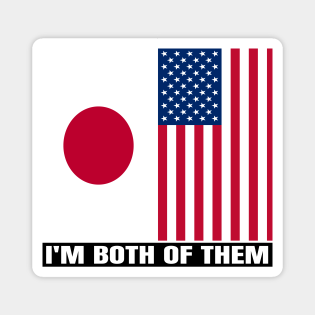 Half American Half Japanese Heritage Japan Roots & USA DNA Family Flag Design Japanese