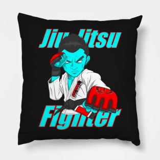 Enso Jiu Jitsu Fighter T-shirt Pillow