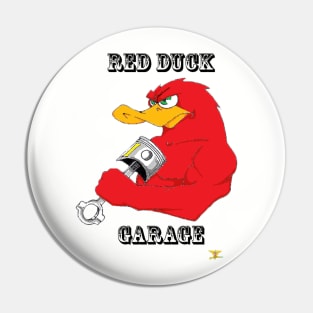 RED DUCK GARAGE LOGO Pin