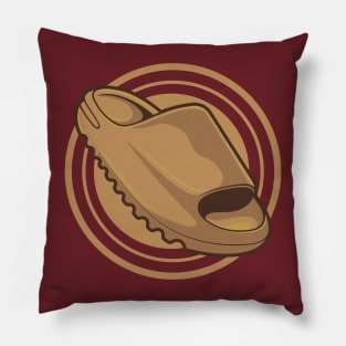 Slide Ochre Clog Shoes Pillow