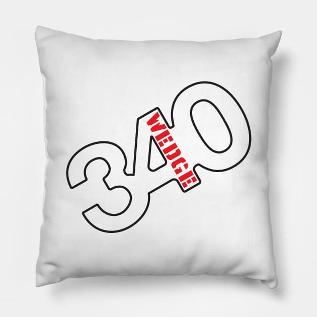 340 Wedge - Badge Design Pillow by jepegdesign