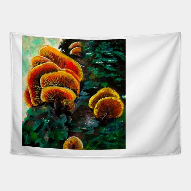 Mushroom Tapestry by SQUIDYcalamari