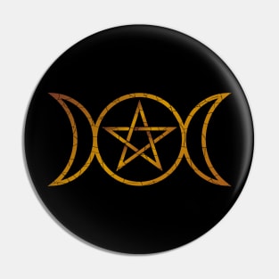 3 Moons with Pentagram Pin