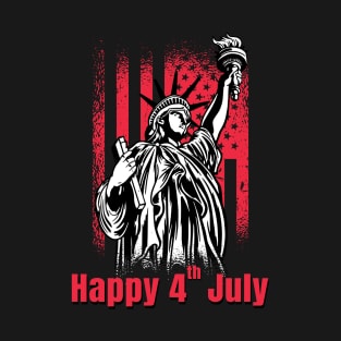 HAPPY 4th JULY 2020, statue of liberty. T-Shirt