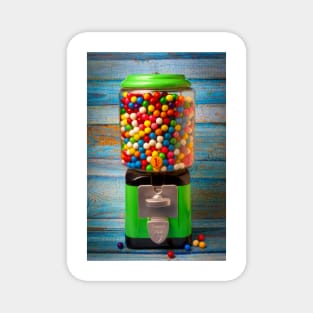 Green Bubblegum Machine Magnet