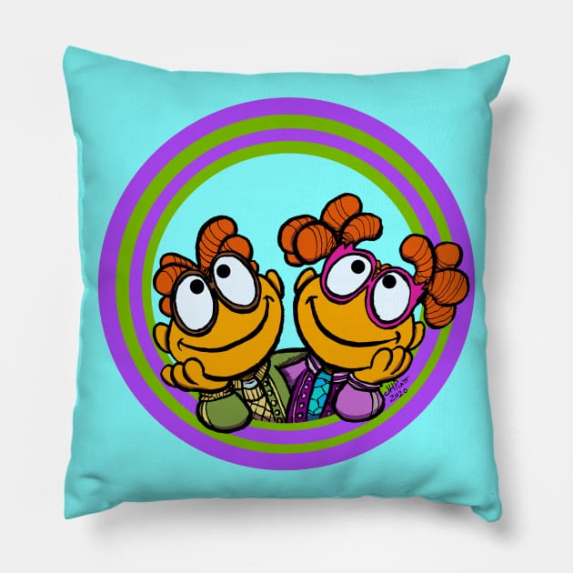 Scooter and Skeeter Pillow by UzzyWorks