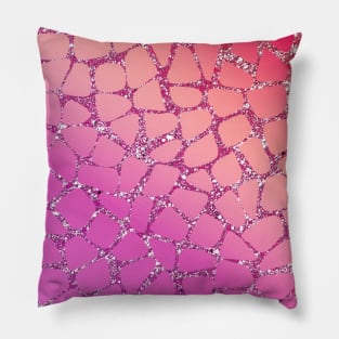 PINK GLITTER GRADIENT PATTERN Pillow