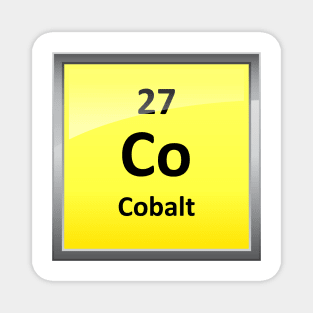 Cobalt Element Symbol - Periodic Table Magnet