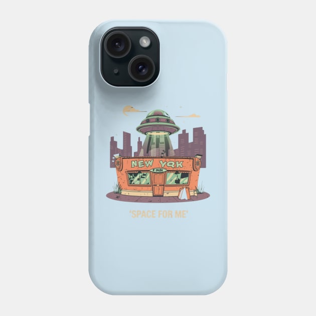 Space For Me Phone Case by OldSchoolRetro