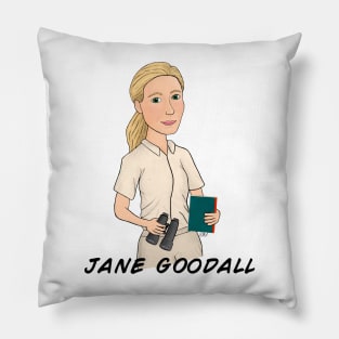 Young Jane Goodall Pillow