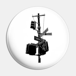 New York Streetsign Pin