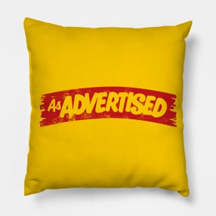 As Advertised Stamp - Red Pillow