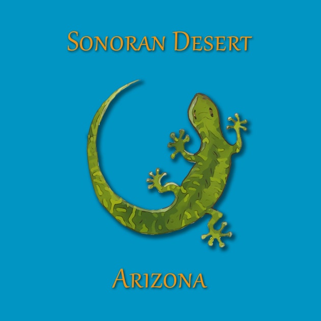 Gecko, Sonoran Desert Tuscon Arizona by WelshDesigns