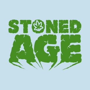 Funny Medical Marijuana "Stoned Age" Tshirt T-Shirt