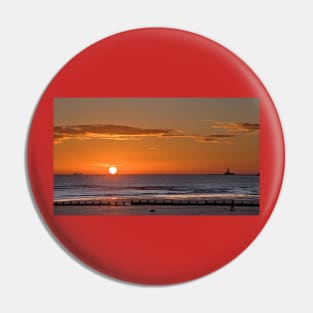 North Sea Sunrise Panorama Pin