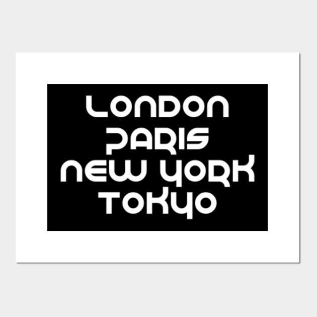 London Paris New York Prints
