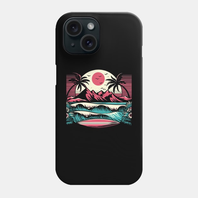 Retro Surf Vibes Phone Case by SimpliPrinter