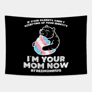 Im Your Mom Now Free Hug Transgender Pride Flag Lgbt Trans Tapestry