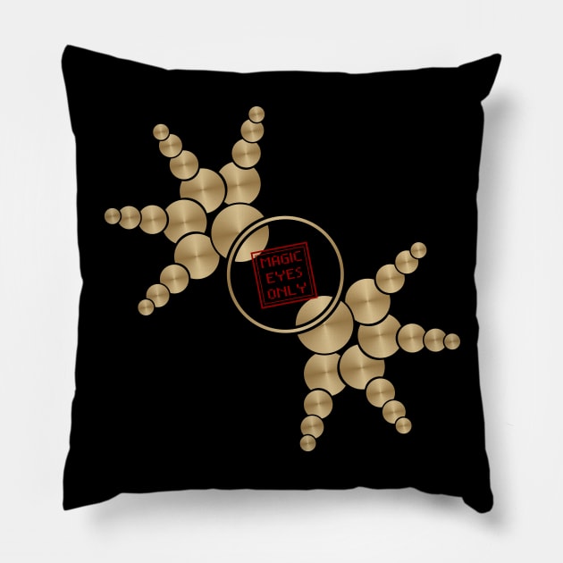 Crop circle 85 Pillow by MagicEyeOnly