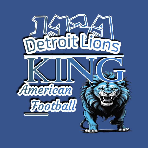 Detroit lions king American football by Human light 