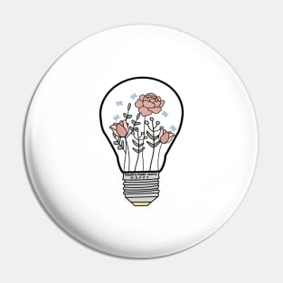 flower light bulb Pin