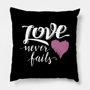 'Love Never Fails' Awesome Family Love Gift Pillow