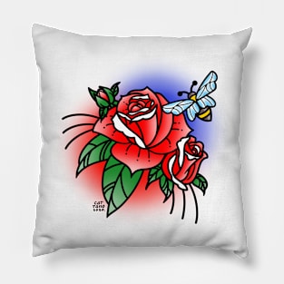 Roses & Bee Pillow